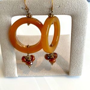 Stone & Beaded Earrings